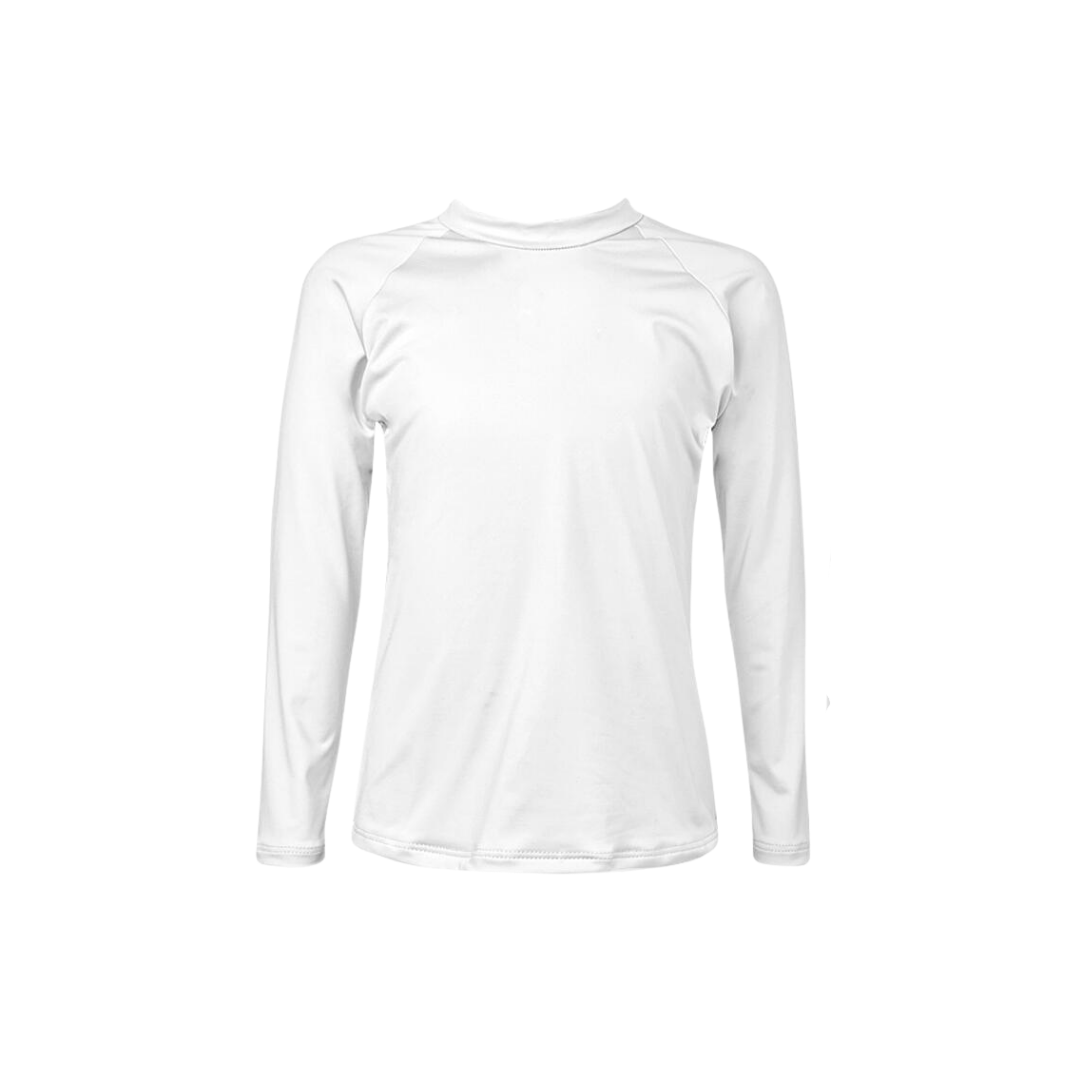 White Long-Sleeve Rashguard