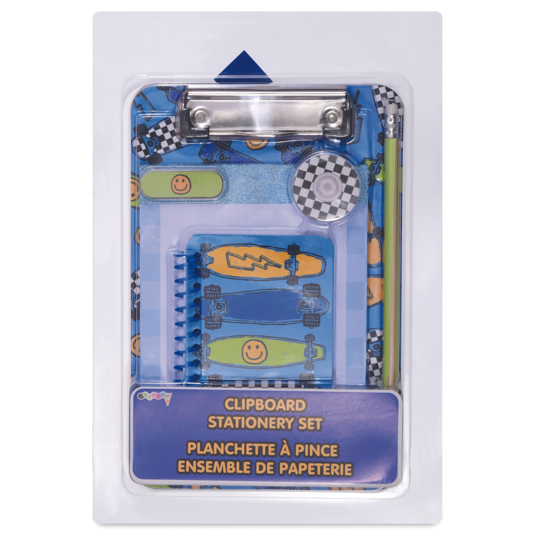 SK8 Board Clipboard Stationery Set