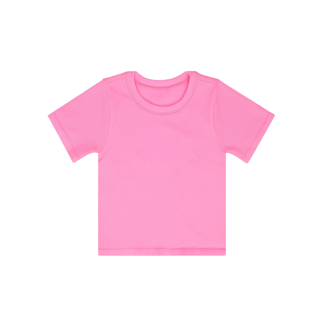 Ribbed Short Sleeve Shirt