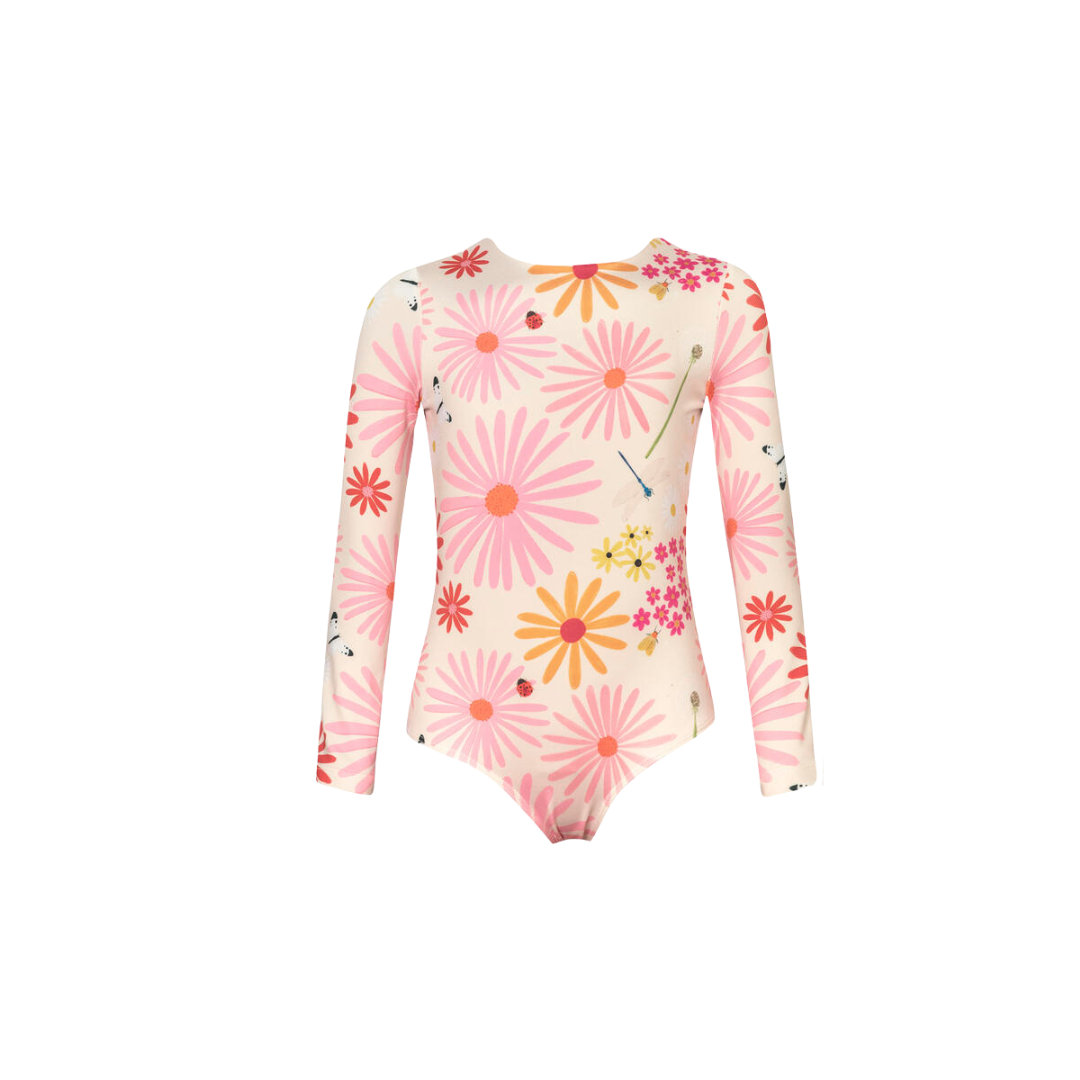 Garden Pink L/S Swimsuit