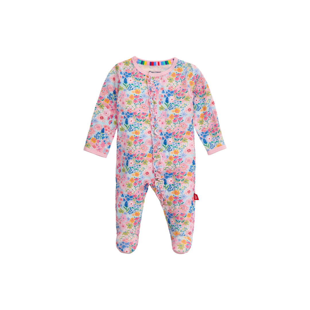 LILY MODAL FOOTIE WITH RUFFLE