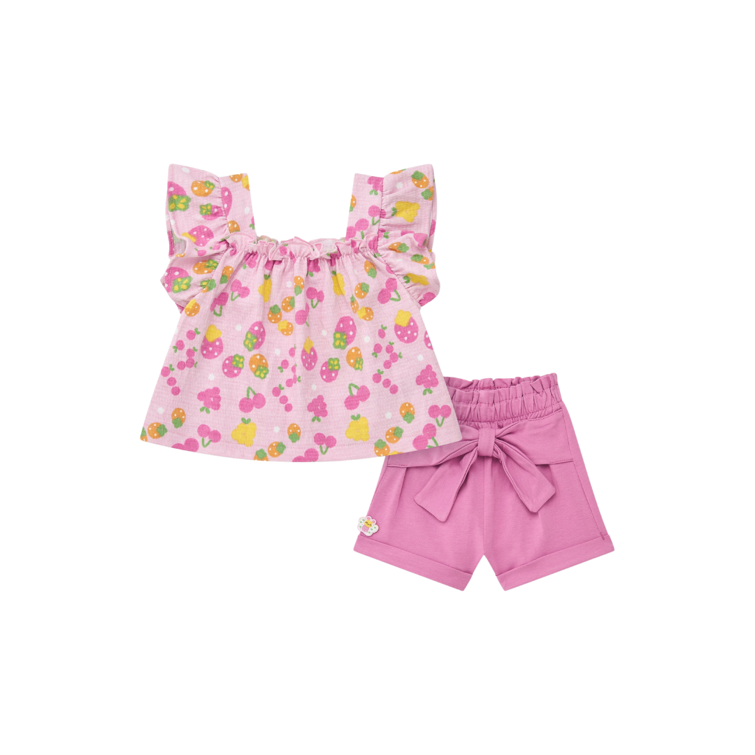 Berry Sweet Shorts Set