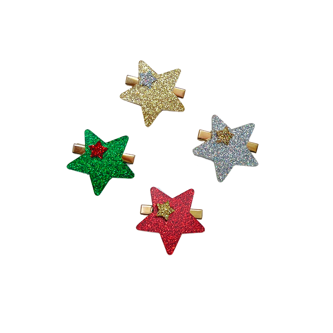 Resin Star Hairclip red