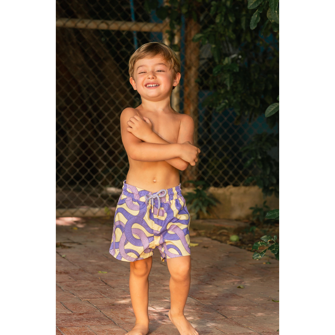 Boho Serpent Boy Trunks