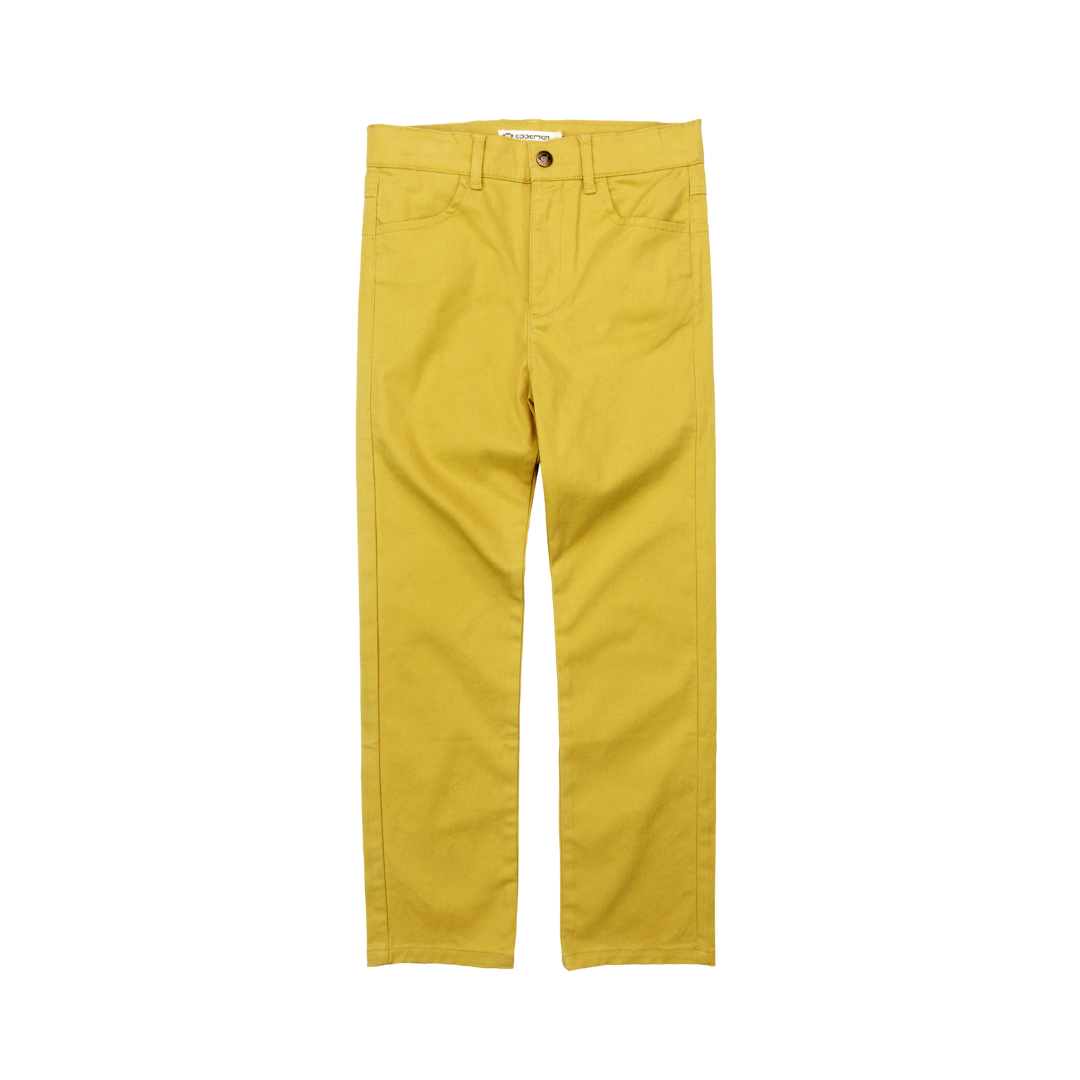 Yellow Skinny Twill Pants