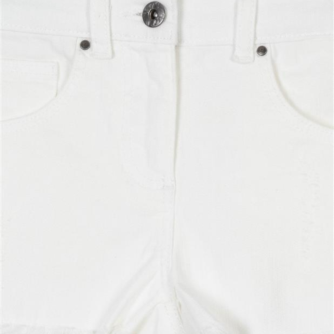 White Twill Shorts