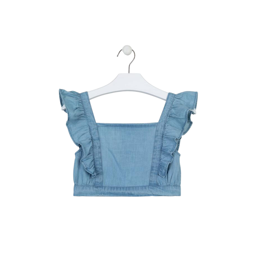 Denim Chambray Top