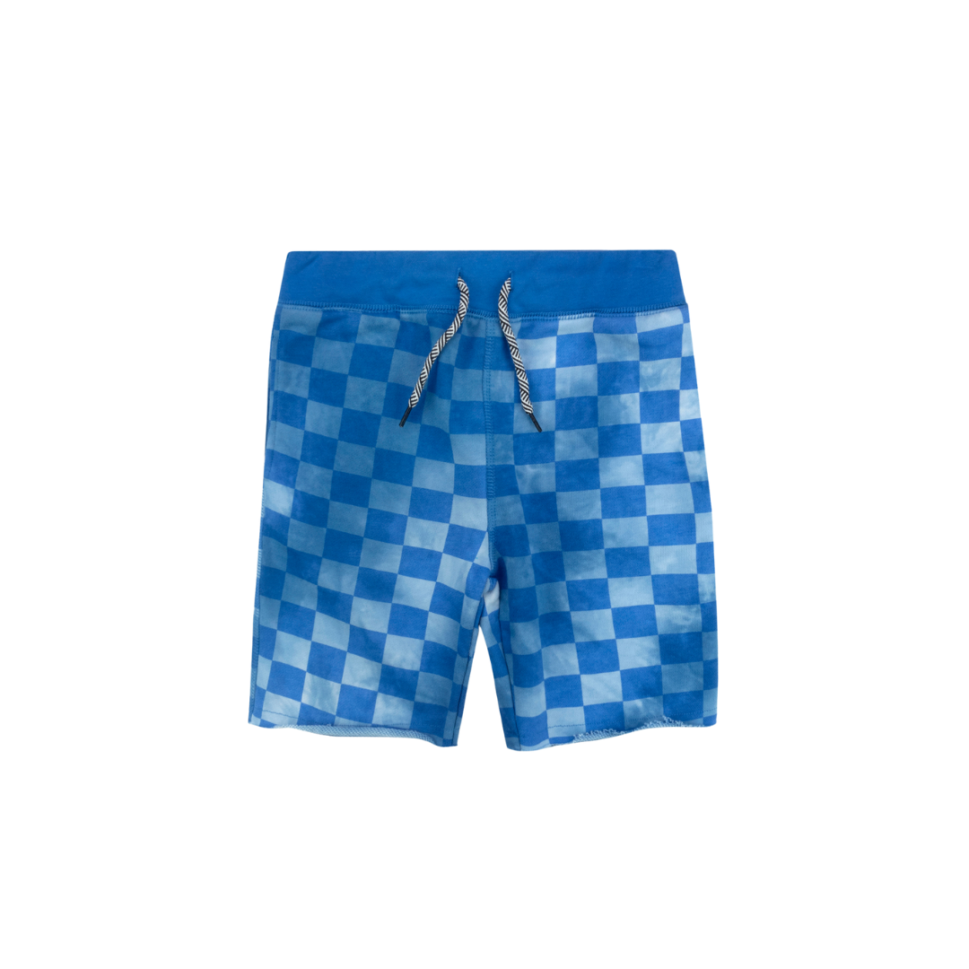Blue Checks Camp Shorts