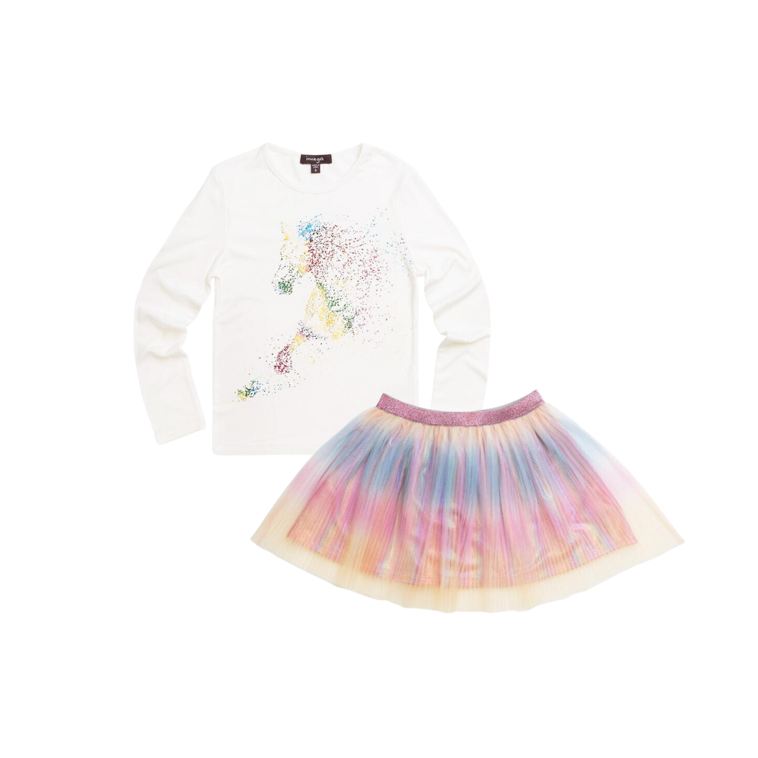 Rainbow Horse Tutu Set