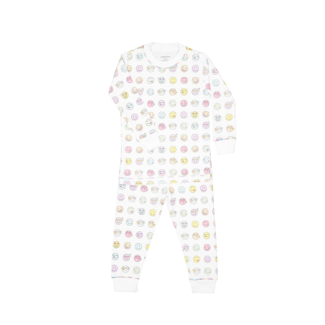 Rainbow Happy Faces 2 Piece PJ