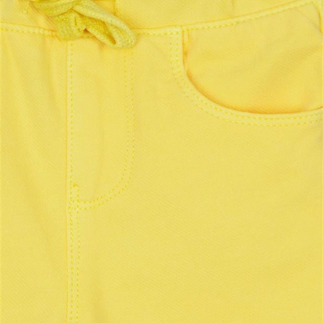 Mustard Denim Shorts