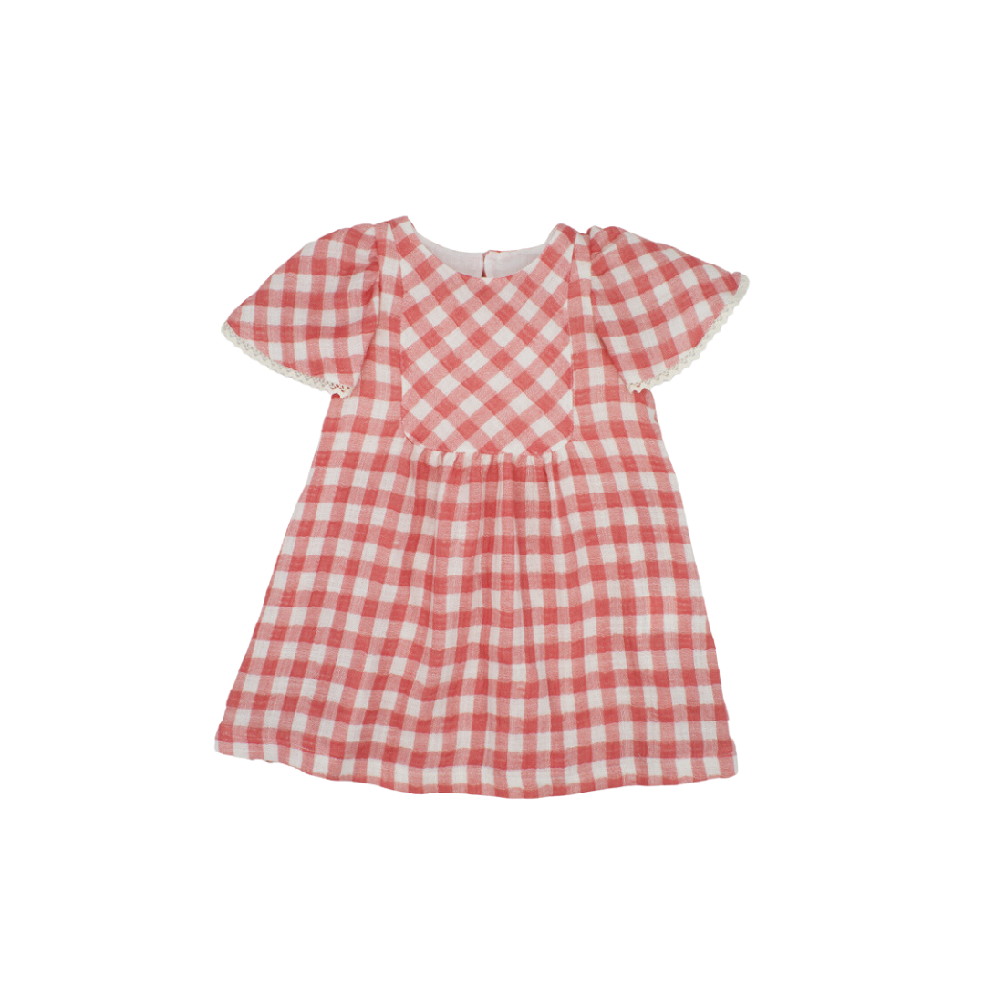 Red Vichy Girl Dress
