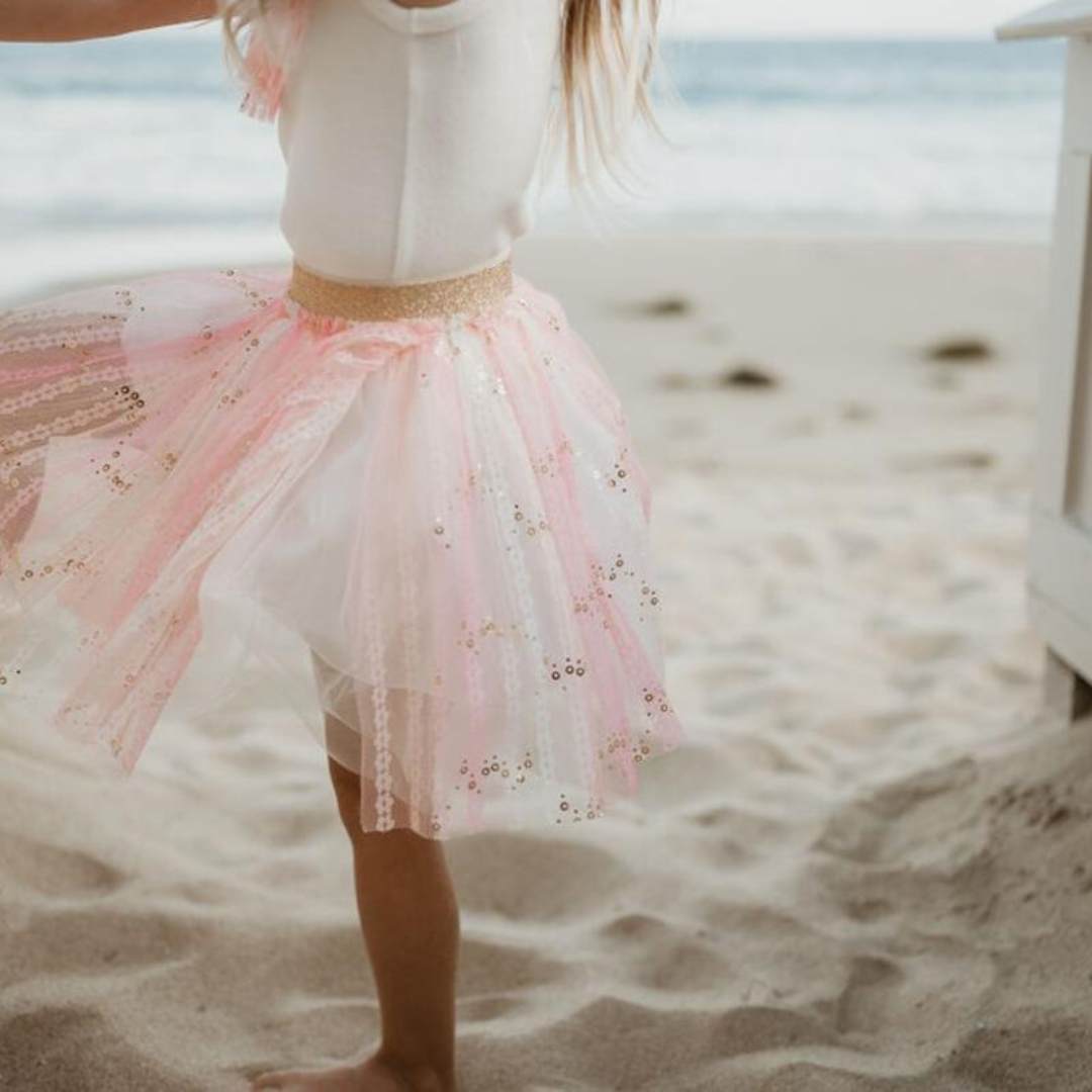 Pink Tutu Lace Set