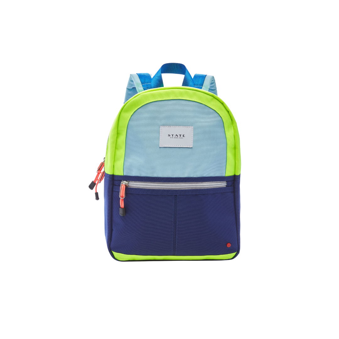 Kane Kids Mini Backpack Navy Neon